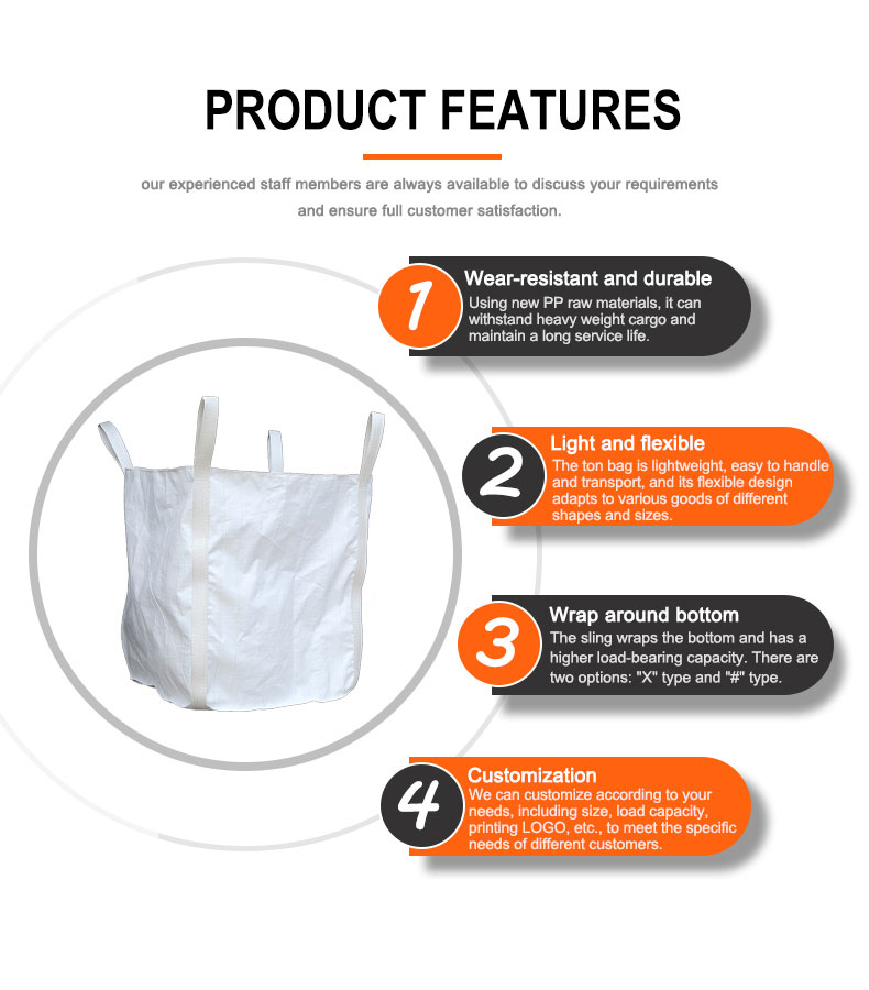 Upper opening, lower surrounding bottom-Bulk bags